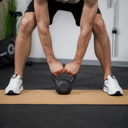 Gusseisen Kettlebell TREXO 12kg schwarz