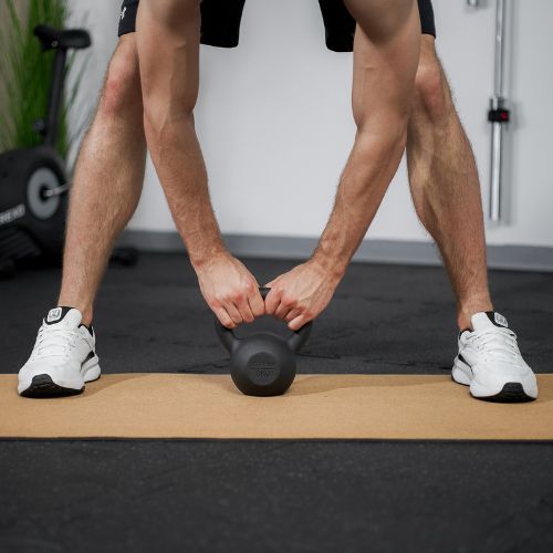 Gusseisen Kettlebell TREXO 8kg schwarz