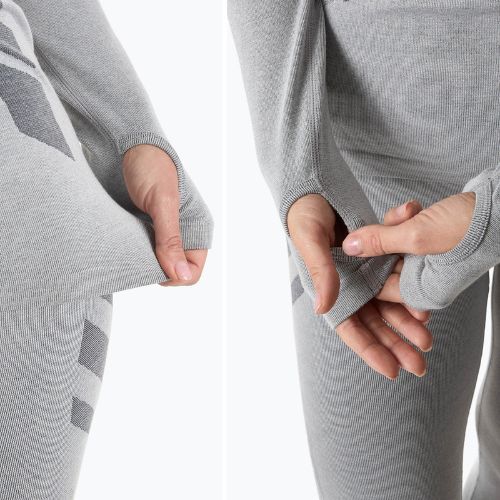 Damen Thermo-Sweatshirt KADVA ALPINESTEP BAMBOO THERMO LIGHT PLUS nahtlos grau