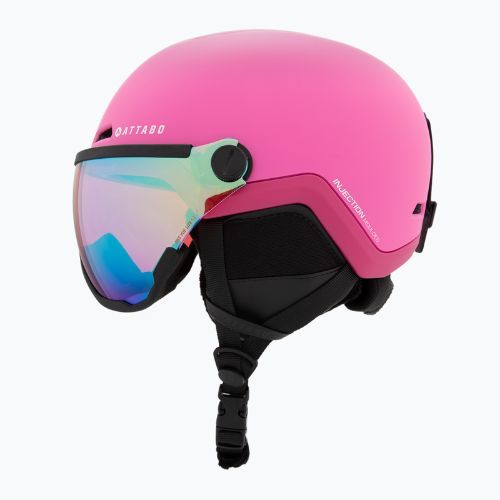 Kinder-Skihelm ATTABO Avens 2.0 Jr Visor pink
