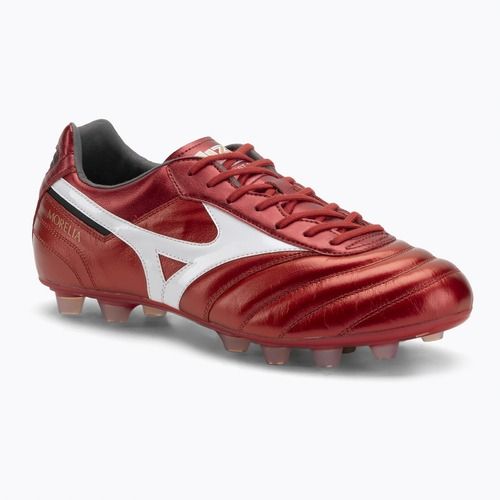 Mizuno Morelia II Elite FG Herren Fußballschuhe 40. rot/weiß/schwarz