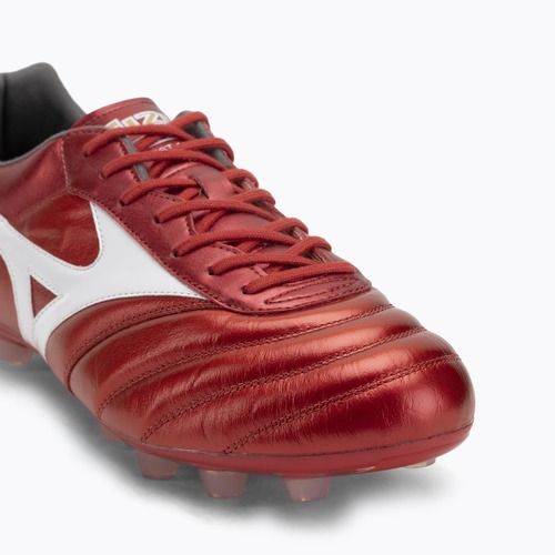 Mizuno Morelia II Elite FG Herren Fußballschuhe 40. rot/weiß/schwarz