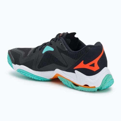 Mizuno Wave Lightning Z8 Volleyballschuhe schwarz/tangelo/eisgrün
