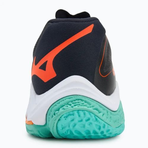 Mizuno Wave Lightning Z8 Volleyballschuhe schwarz/tangelo/eisgrün