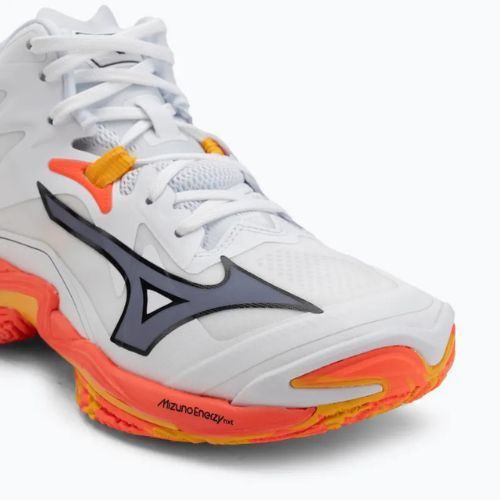 Mizuno Wave Lightning Z8 Mid weiß/feurige Koralle 2/Zitrus Volleyballschuhe