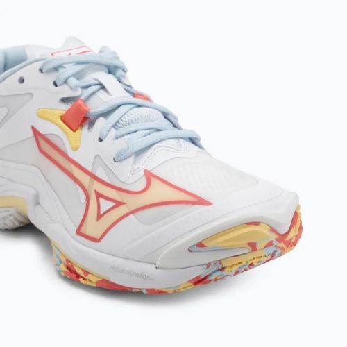 Damen Volleyballschuhe Mizuno Wave Lightning Z8 weiß/calypso coral/pale banana