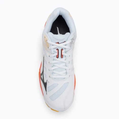 Volleyballschuhe Mizuno Wave Voltage 2 weiß/feurige Koralle 2/Zitrus
