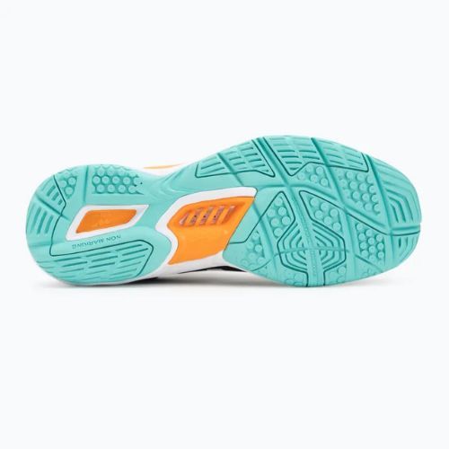 Mizuno Wave Stealth 6 Handballschuhe schwarz/tangelo/eisgrün