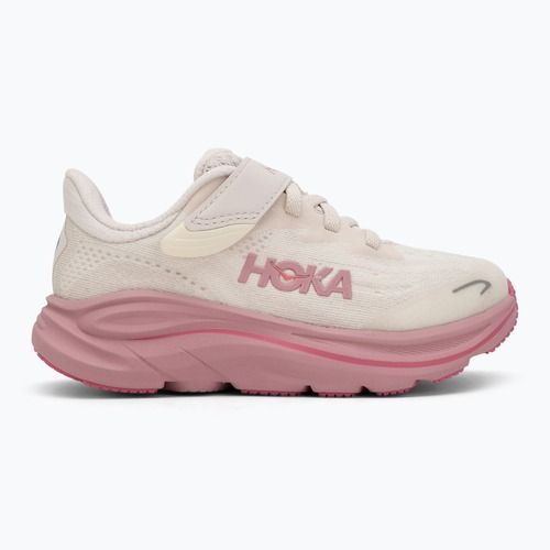 HOKA Clifton 10 rose cream/dried rose Kinder Laufschuhe