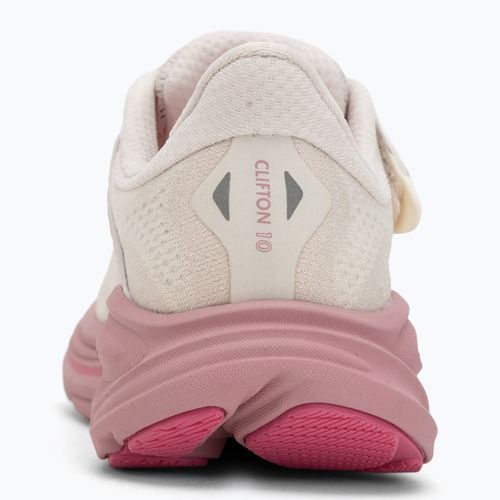 HOKA Clifton 10 rose cream/dried rose Kinder Laufschuhe