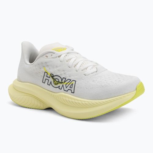 Damen Laufschuhe HOKA Mach 6 weiß/neon hoka citrus