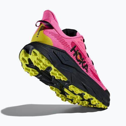 Damen-Laufschuhe HOKA Challenger 8 neon rose/schwarz