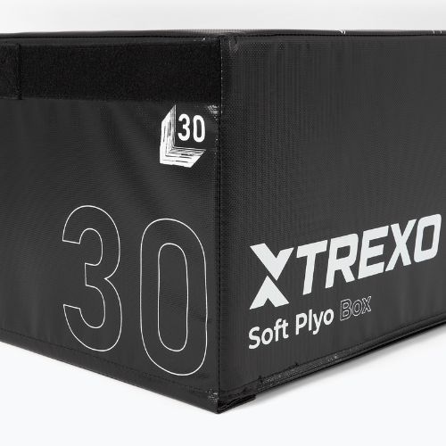 Klappbare Plyometriekiste TREXO 30 cm schwarz