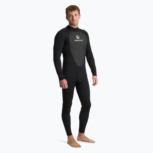 Herren-Neoprenanzug AQUASTIC aus 4/3 mm Neopren WAVEY black