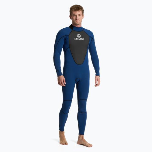 Herren-Neoprenanzug AQUASTIC aus 3/2 mm Neopren WAVEY 3/2 navy blue