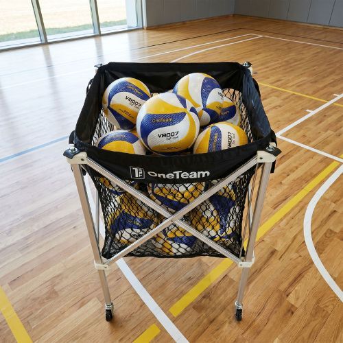 Ballwagen für Volleybälle OneTeam Black slot