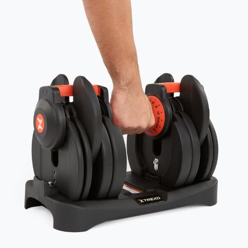 Verstellbare Kurzhantel TREXO 24kg EVO black