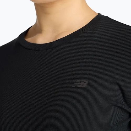 Damen-Longsleeve New Balance Micro-Rib schwarz