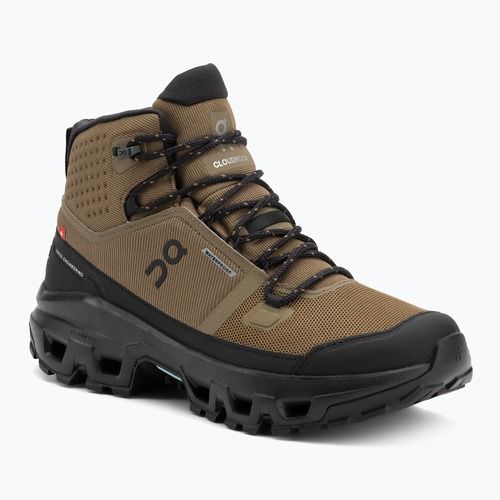 Herren Wanderschuhe On Cloudrock Mid Waterproof hunter/schwarz