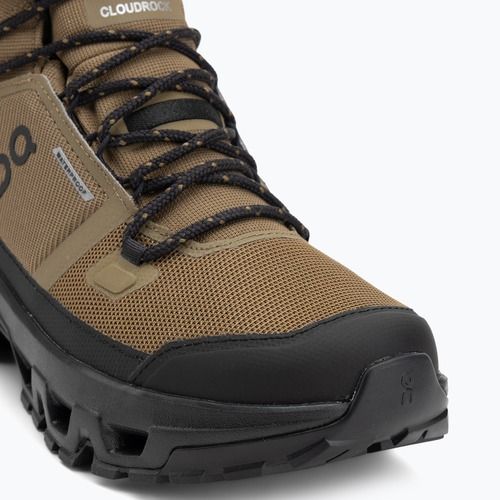 Herren Wanderschuhe On Cloudrock Mid Waterproof hunter/schwarz