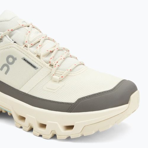Herren Wanderschuhe On Cloudrock Low Waterproof elfenbein/elfenbein