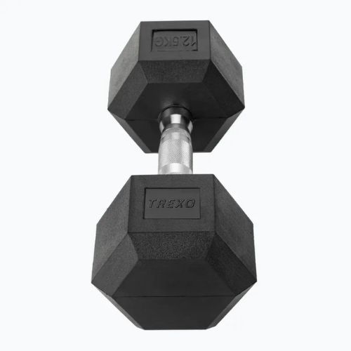 Set TREXO Hantelbank Storage + Hex-Hanteln schwarz