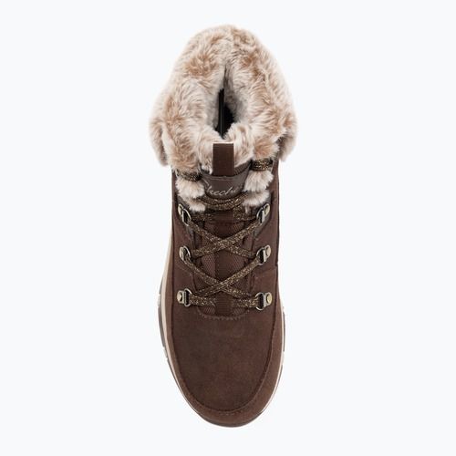 Damen Schuhe Skechers Trego Snow Worries Schokolade