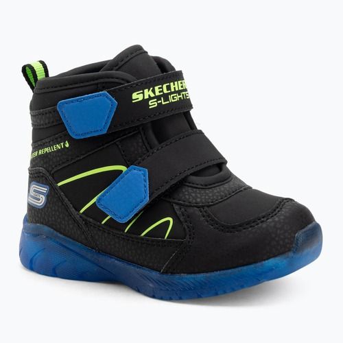 Kinder-Schuhe SKECHERS Illumi-Brights Splash Beams schwarz/blau/lime