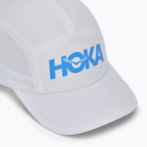 HOKA Run weiße Kappe mit Schirm