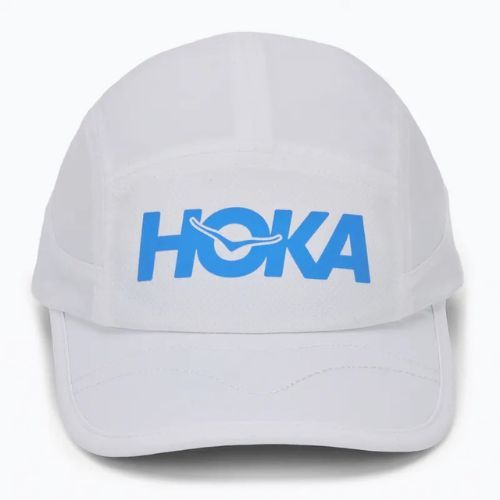 HOKA Run weiße Kappe mit Schirm