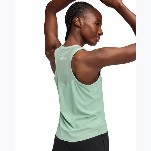 Damen-Laufshirt HOKA Airolite Tank 2.0 jade