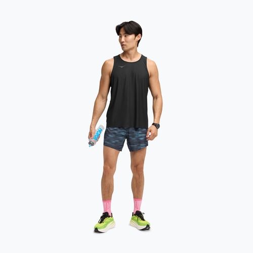 HOKA Glide 5" Herren Laufshorts blue blurr