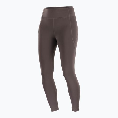 Damen Laufleggings Salomon SHAKEout Bliss 25" coffee bean