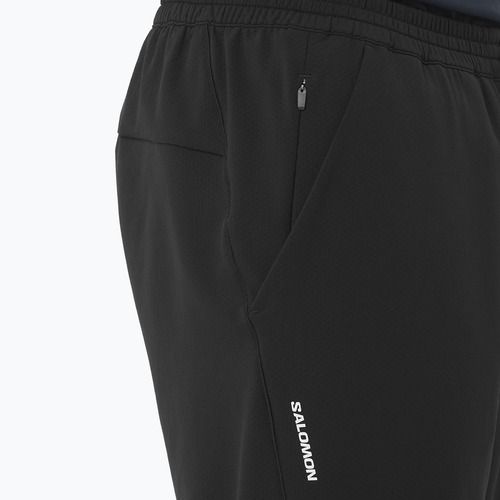 Herren Laufhose Salomon Shakeout Hexaflow tiefschwarz