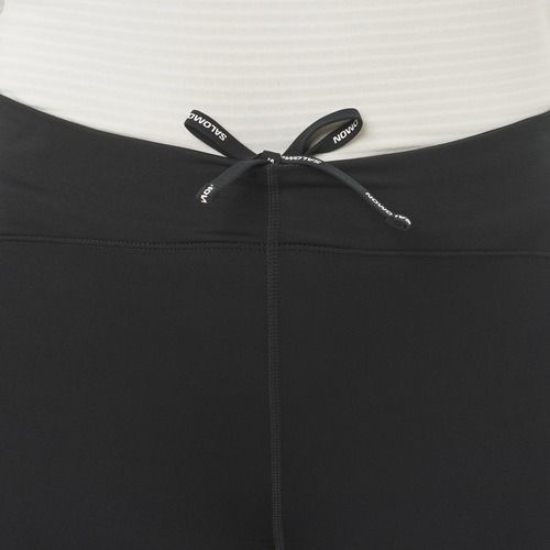 Damen-Laufleggings Salomon Shakeout Core Warm deep black
