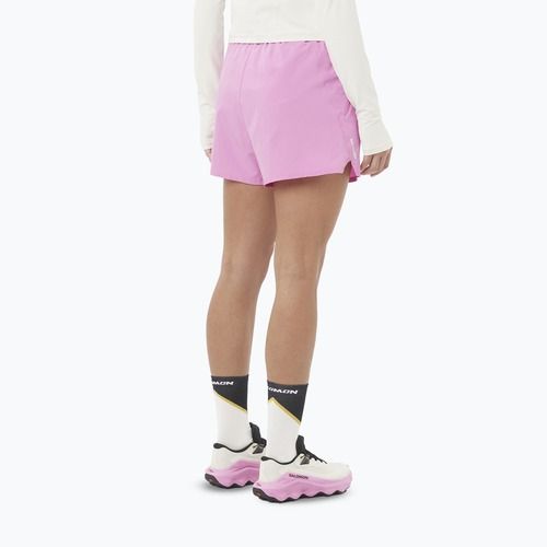 Damen-Laufshorts Salomon SHAKEout Core 4" cyclamen