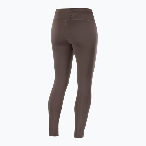 Damen-Laufleggings Salomon SHAKEout Core 28" coffee bean
