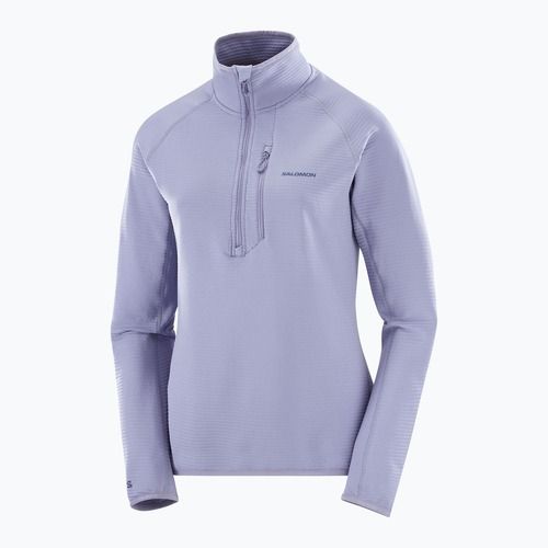 Damen-Trekkingpullover Salomon Essential Lightwarm Half Zip blue granite