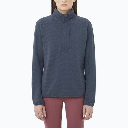Damen-Trekkingpullover Salomon Essential Lightwarm Half Zip blue night