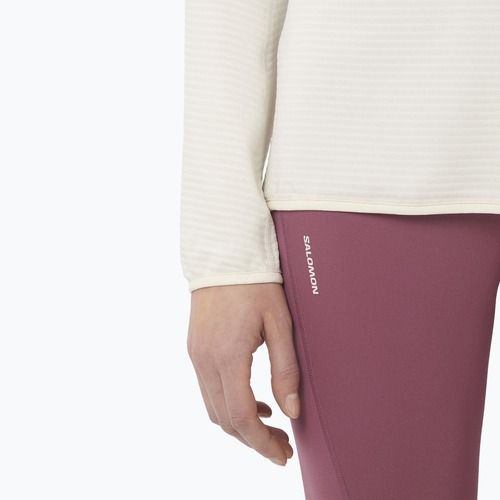 Damen-Trekkingpullover Salomon Essential Lightwarm Half Zip whisper white