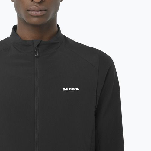 Salomon Mountain Flex Hybrid Herren Laufsweatshirt tiefschwarz