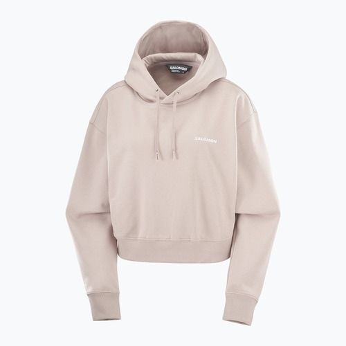 Damen Trekking-Sweatshirt Salomon Short Hoodie etherea