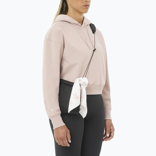 Damen Trekking-Sweatshirt Salomon Short Hoodie etherea