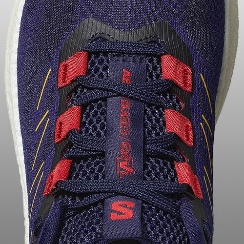 Damen-Laufschuhe Salomon Aero Blaze 3 GRVL astral aura/maritime blue/haute red