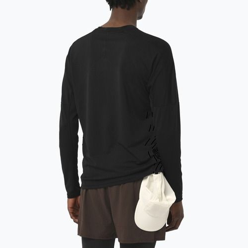 Langarm-Laufshirt für Herren Salomon Sense Aero GFX deep black