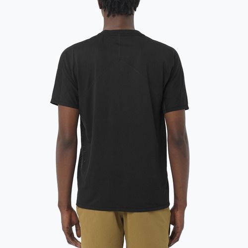 Herren-Laufshirt Salomon Sense Aero GFX deep black