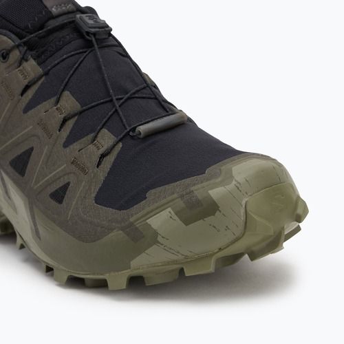 Herren-Laufschuhe Salomon Speedcross 6 GTX schwarz/torf/tiefes Flechtengrün