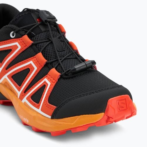 Kinder-Trekking-Schuhe Salomon Speedcross schwarz/Kirschrot/Kurkuma