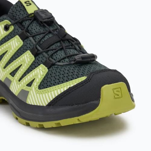 Kinder-Trekking-Schuhe Salomon XA Pro V8 urban chic/schwarz/dunkles Zitrone