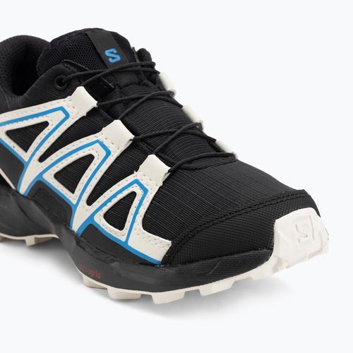 Kinder-Laufschuhe Salomon Speedcross Waterproof schwarz/vanilleeis/französischblau